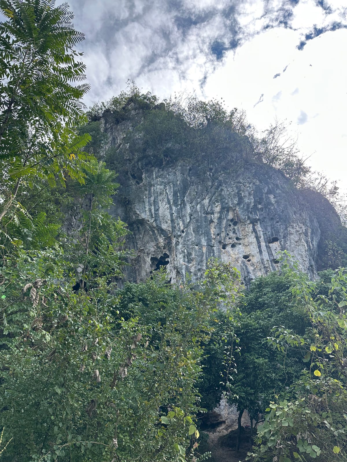 Bamboo Cave crag near the TianJia River, Yangshuo, China