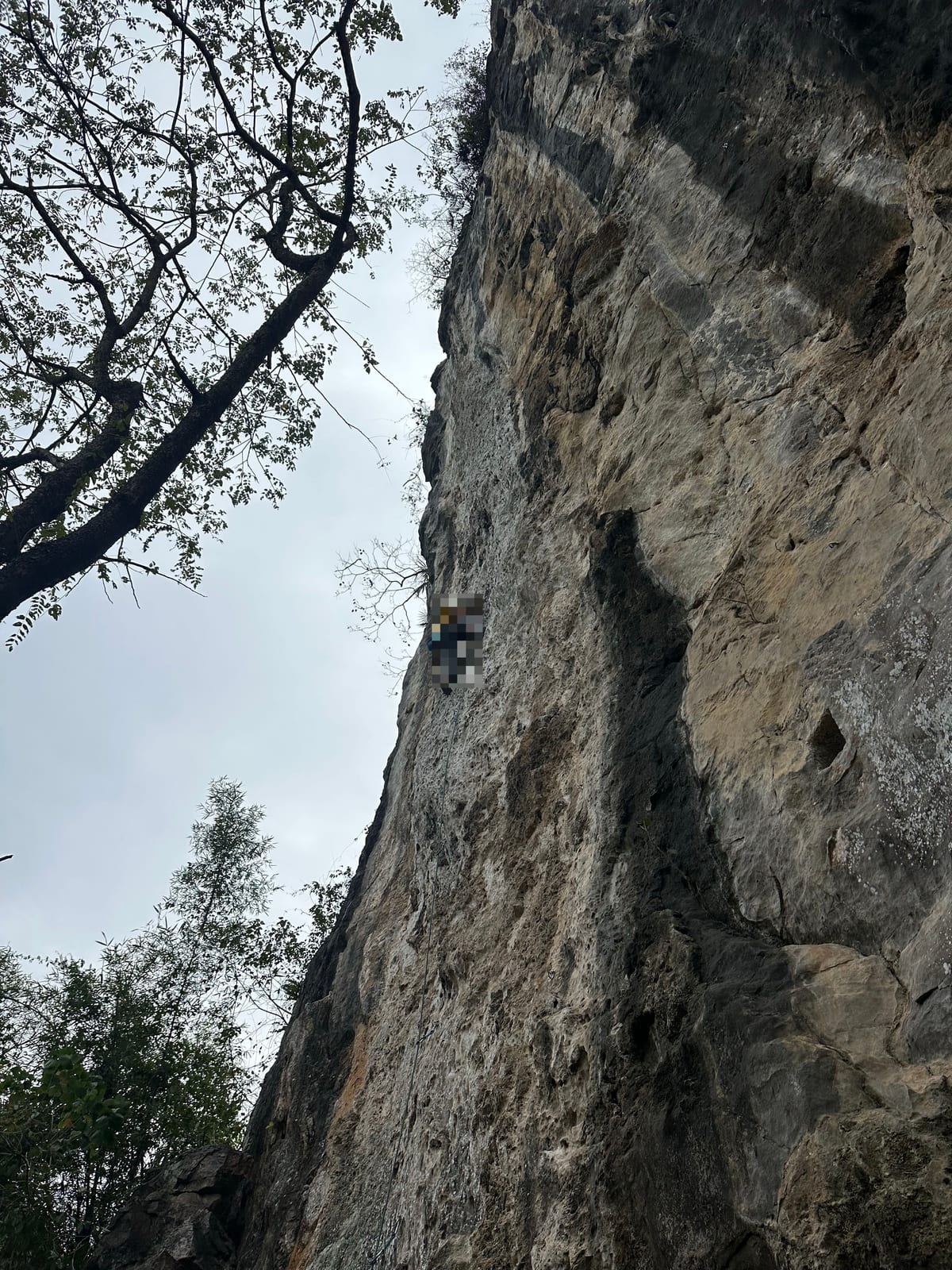 The main wall at Spearhead crag, Yangshuo, China